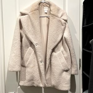 Oversized Cream Teddy coat- SO WARM